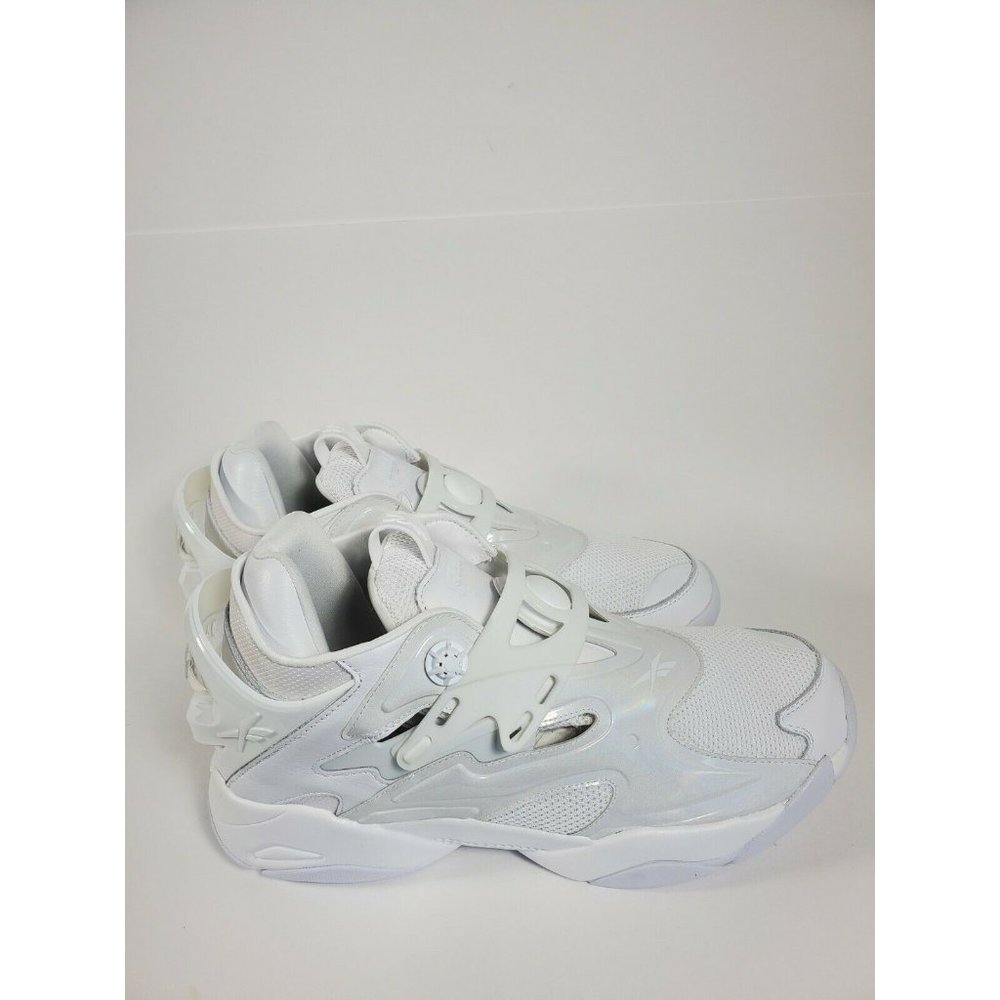 Reebok Pump Court x Juun J White Metallic Sz 10  H69059  White /Cloud Grey